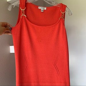 St. John Coral Sweater Tank